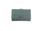 Дамско портмоне от естествена кожа в синьо-зелен цвят – код: MDW-К711-Н09-3 MD Style
