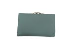 Дамско портмоне от естествена кожа в синьо-зелен цвят – код: MDW-К711-Н09-3 MD Style