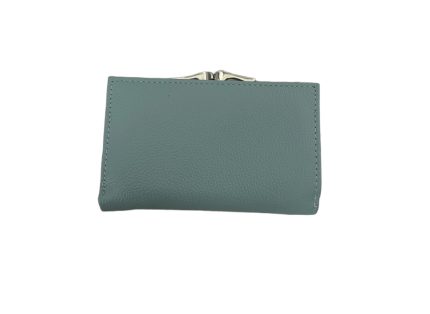 Дамско портмоне от естествена кожа в синьо-зелен цвят – код: MDW-К711-Н09-3 MD Style