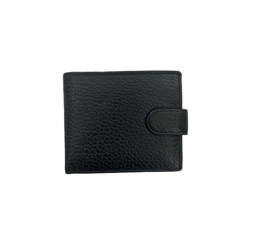 Мъжки портфейл от естествена кожа в черен цвят – код: MDW-1301 MD Style