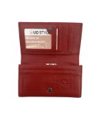 Дамско портмоне от естествена кожа в червен цвят – код: MDW-544 MD Style