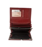 Дамско портмоне от естествена кожа в червен цвят – код: MDW-544 MD Style