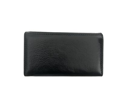 Дамско портмоне от естествена кожа в черен цвят – код: MDW-544-1 MD Style