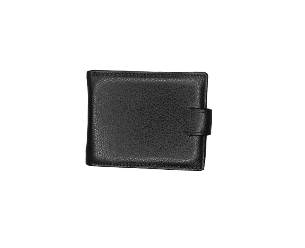Мъжки портфейл от естествена кожа в черен цвят – код: MDW-E61642-876 MD Style