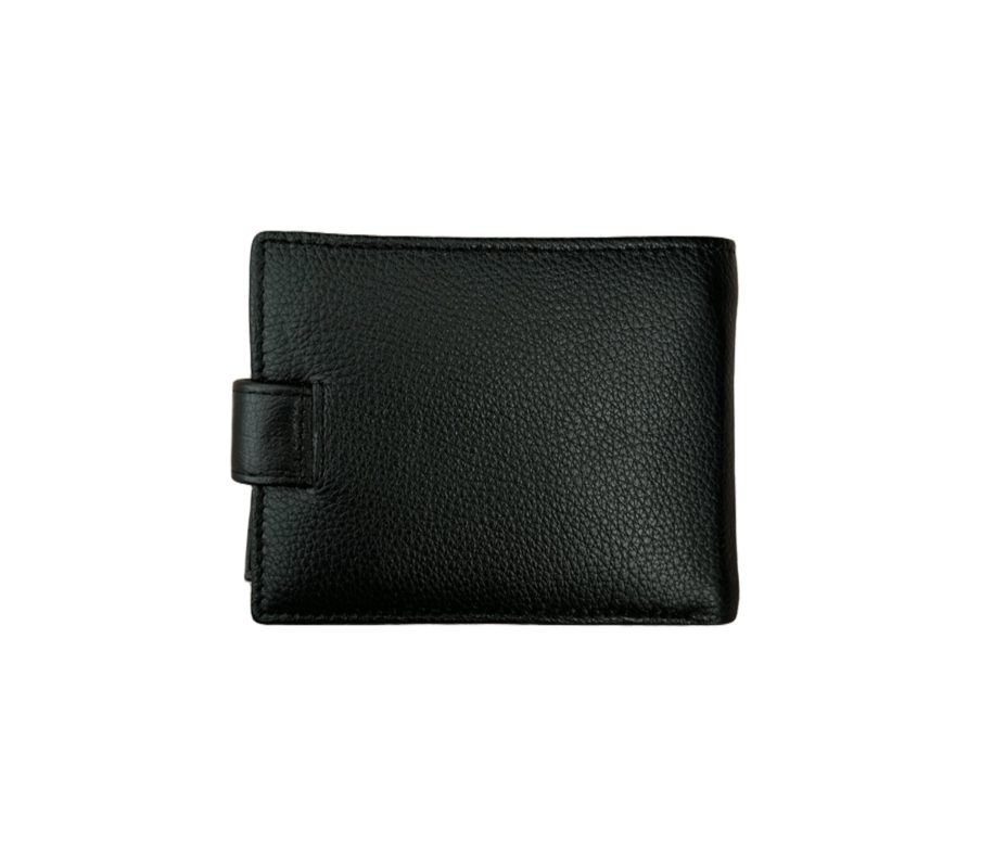 Мъжки портфейл от естествена кожа в черен цвят – код: MDW-L540-208 MD Style