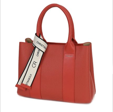 Дамска чанта от еко кожа в червен цвят – код: 942-1 MD Style