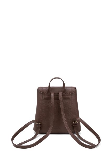 Дамска раница от еко кожа Chrisbella в тъмно кафяв цвят – код: 2600-3-1 MD Style