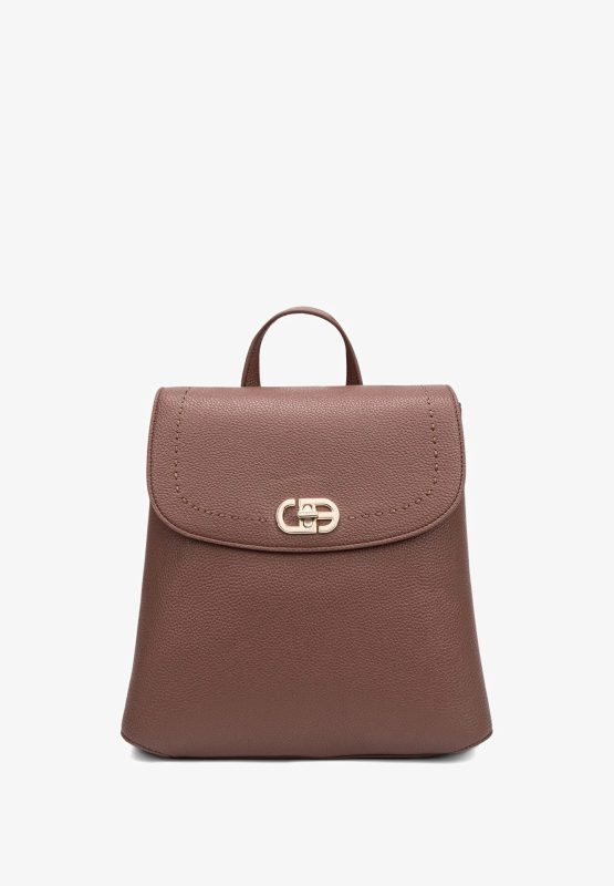 Дамска раница от еко кожа Chrisbella в кафяв цвят – код: 2600-3-3 MD Style