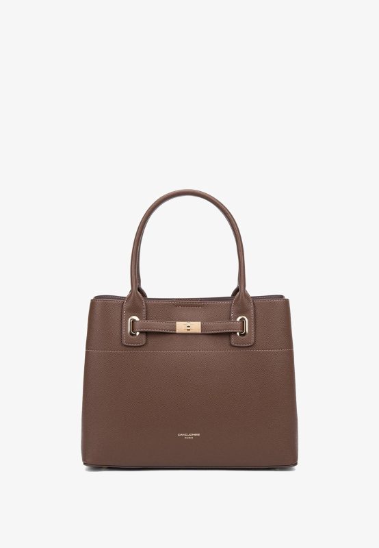 Дамска чанта от еко кожа David Jones в кафяв цвят – код: CM7744-2 MD Style