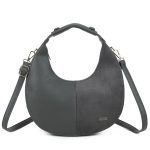 Дамска чанта от еко кожа и велур в сив цвят – код: СС306-2 MD Style