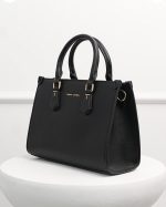 Дамска чанта от висококачествена еко кожа David Jones в черен цвят – код: СМ7649-1 MD Style