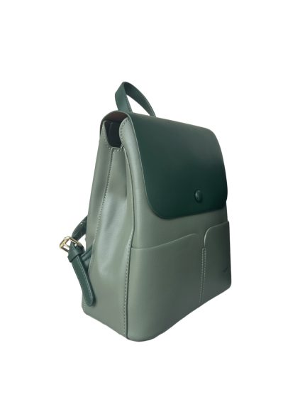 Дамска раница от висококачествена еко кожа в зелен цвят – код: 2528 MD Style