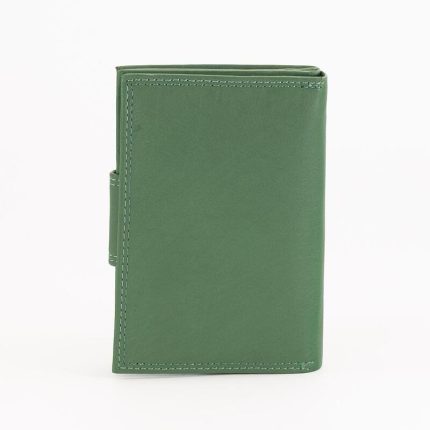 Дамски портфейл от естествена кожа в зелен цвят – код: В54-2 MD Style