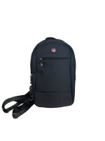 Мъжка еднорамка/раничка от текстил в черен цвят – код: 17582 MD Style