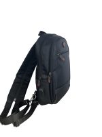 Мъжка еднорамка/раничка от текстил в черен цвят – код: 17582 MD Style