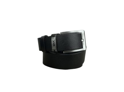 Мъжки колан от естествена кожа в черен цвят