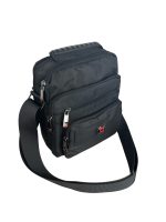 Мъжка чанта от текстил в черен цвят – код: 5063 MD Style
