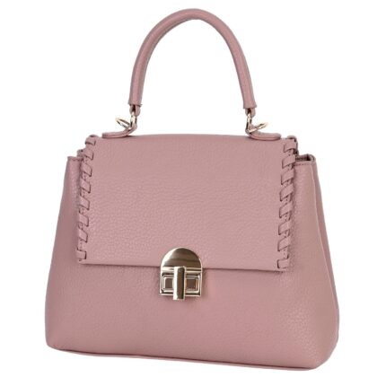 Дамска чанта от еко кожа в розов цвят - код: 964-3