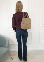 Дамска раница Diana & Co от еко кожа в бежов цвят – код: DHJ824-1 MD Style