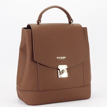 Дамска раница Diana & Co от еко кожа в кафяв цвят – код: DHJ824-1-2 MD Style