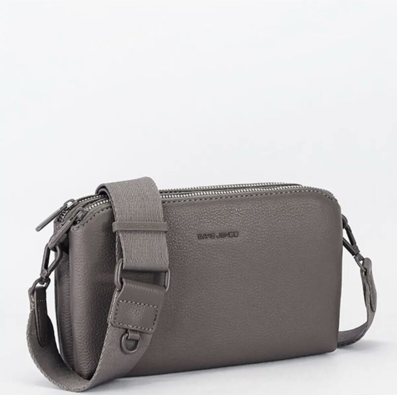 Дамска чанта през рамо David Jones в сив цвят – код: В-СМ6905-1-3 MD Style
