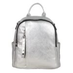 Дамска раница от еко кожа в сребрист цвят – код: S0021 MD Style