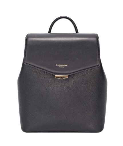 Дамска раница от висококачествена еко кожа David Jones в черен цвят – код: D7492-4 MD Style