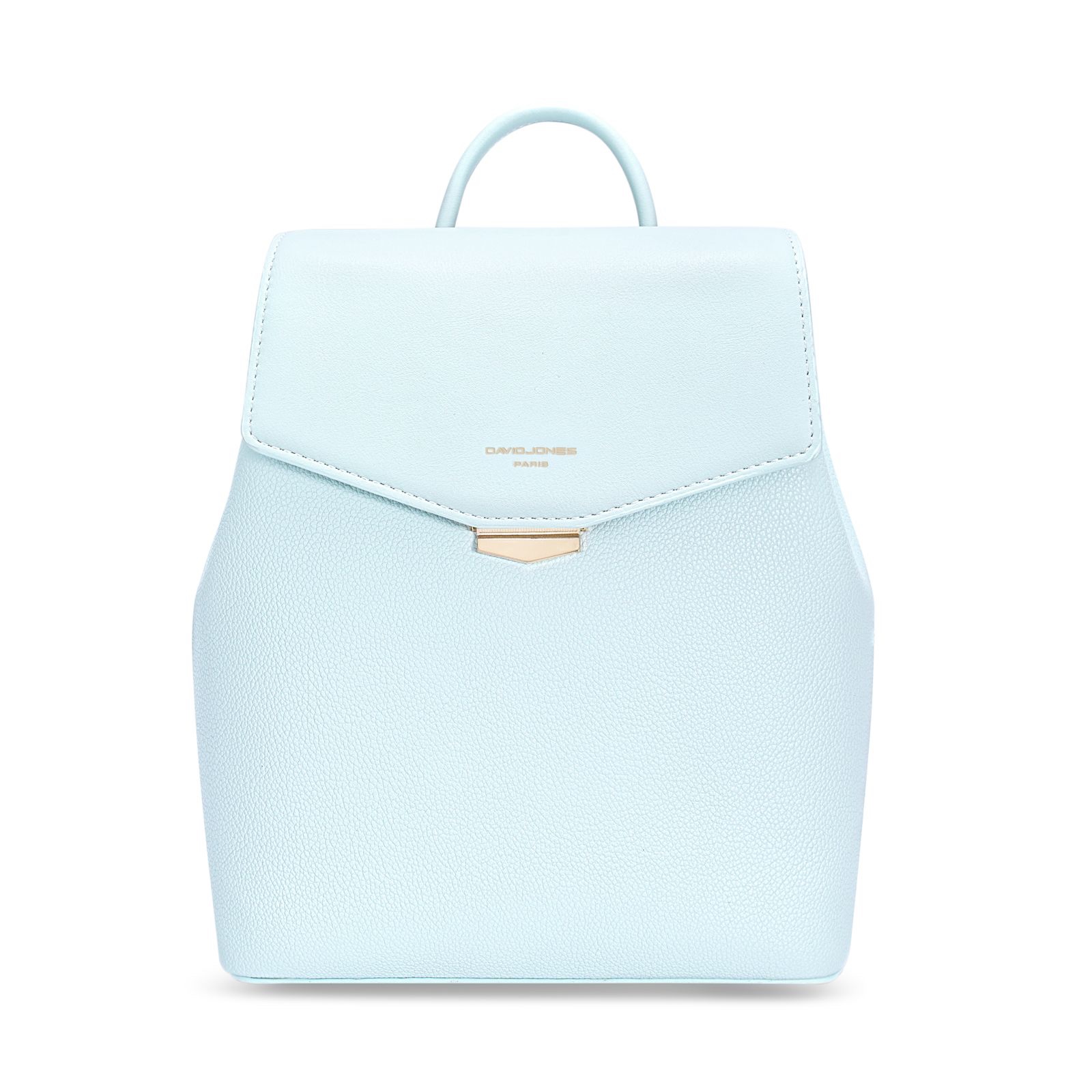 Дамска раница от висококачествена еко кожа David Jones в светло син цвят – код: D7492 Дамска раница от висококачествена еко кожа David Jones в светло син цвят – код: D7492 MD Style