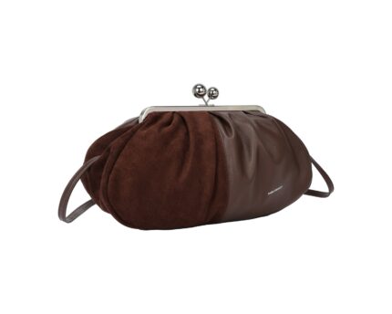 Дамска чанта/клъч от висококачествена еко кожа Regina Schrecker в кафяв цвят – код: RS5971 MD Style