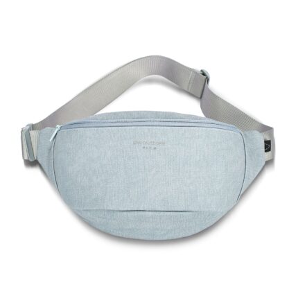 Дамска паласка / чанта за кръста David Jones от текстил (деним) в син цвят – код: H7363-1 MD Style