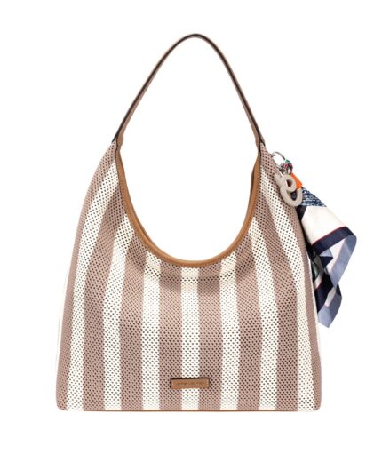 Дамска чанта тип торба от текстил David Jones - код: СМ8410-1