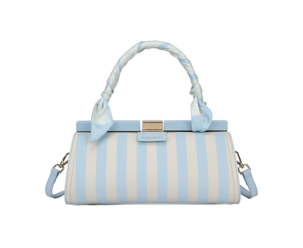 Дамска чанта Regina Schrecker в бебешко син цвят – код: RS5789 MD Style