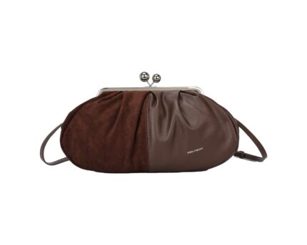 Дамска чанта/клъч от висококачествена еко кожа Regina Schrecker в кафяв цвят – код: RS5971 MD Style