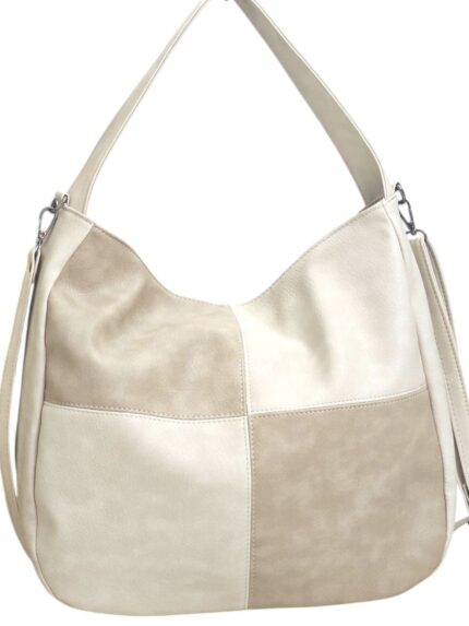 Дамска чанта тип торба от висококачествена еко кожа "Vedis" - код: 2970-1