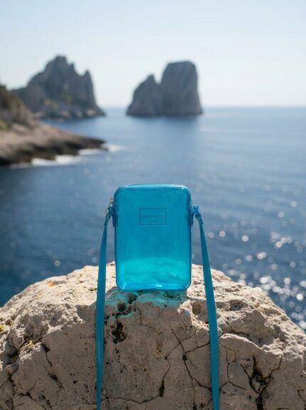 Силиконова кросбоди чантичка в син цвят – код: MC707-6 MD Style