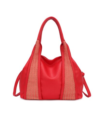 Дамска чанта от висококачествена еко кожа в червен цвят – код: MC631-6 MD Style