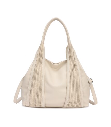 Дамска чанта от висококачествена еко кожа в бежов цвят – код: MC631-3 MD Style