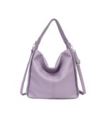Дамска чанта тип торба от висококачествена еко кожа в лилав цвят – код: MC630-3 MD Style