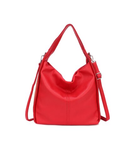 Дамска чанта тип торба от висококачествена еко кожа в червен цвят – код: MC630 MD Style