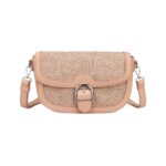 Дамска кросбоди чанта от висококачествена еко кожа в розов цвят – код: MC653 MD Style