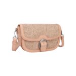 Дамска кросбоди чанта от висококачествена еко кожа в розов цвят – код: MC653 MD Style