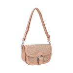 Дамска кросбоди чанта от висококачествена еко кожа в розов цвят – код: MC653 MD Style
