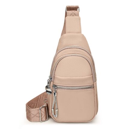 Дамска еднорамка от висококачествена еко кожа в цвят каки – код: MC716-3 MD Style