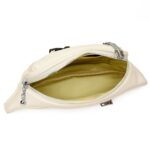 Дамска чанта за кръста / паласка от висококачествена еко кожа в бял цвят – код: MC715-1 MD Style