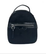 Дамска раничка от велурена еко кожа Alex Mia в черен цвят – код: 8829-1 MD Style