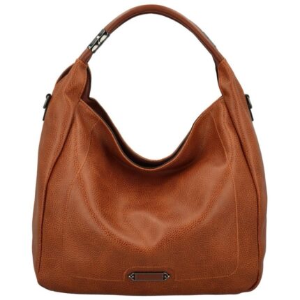 Дамска чанта от висококачествена еко кожа в кафяв цвят - код: MC352-1