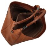 Дамска чанта от висококачествена еко кожа в кафяв цвят – код: MC352-1 MD Style