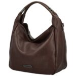 Дамска чанта от висококачествена еко кожа в тъмно кафяв цвят – код: MC352 MD Style