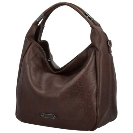 Дамска чанта от висококачествена еко кожа в тъмно кафяв цвят – код: MC352 MD Style