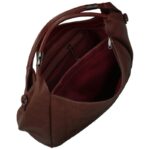 Дамска чанта от висококачествена еко кожа в тъмно кафяв цвят – код: MC352 MD Style